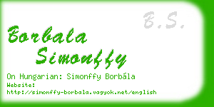 borbala simonffy business card